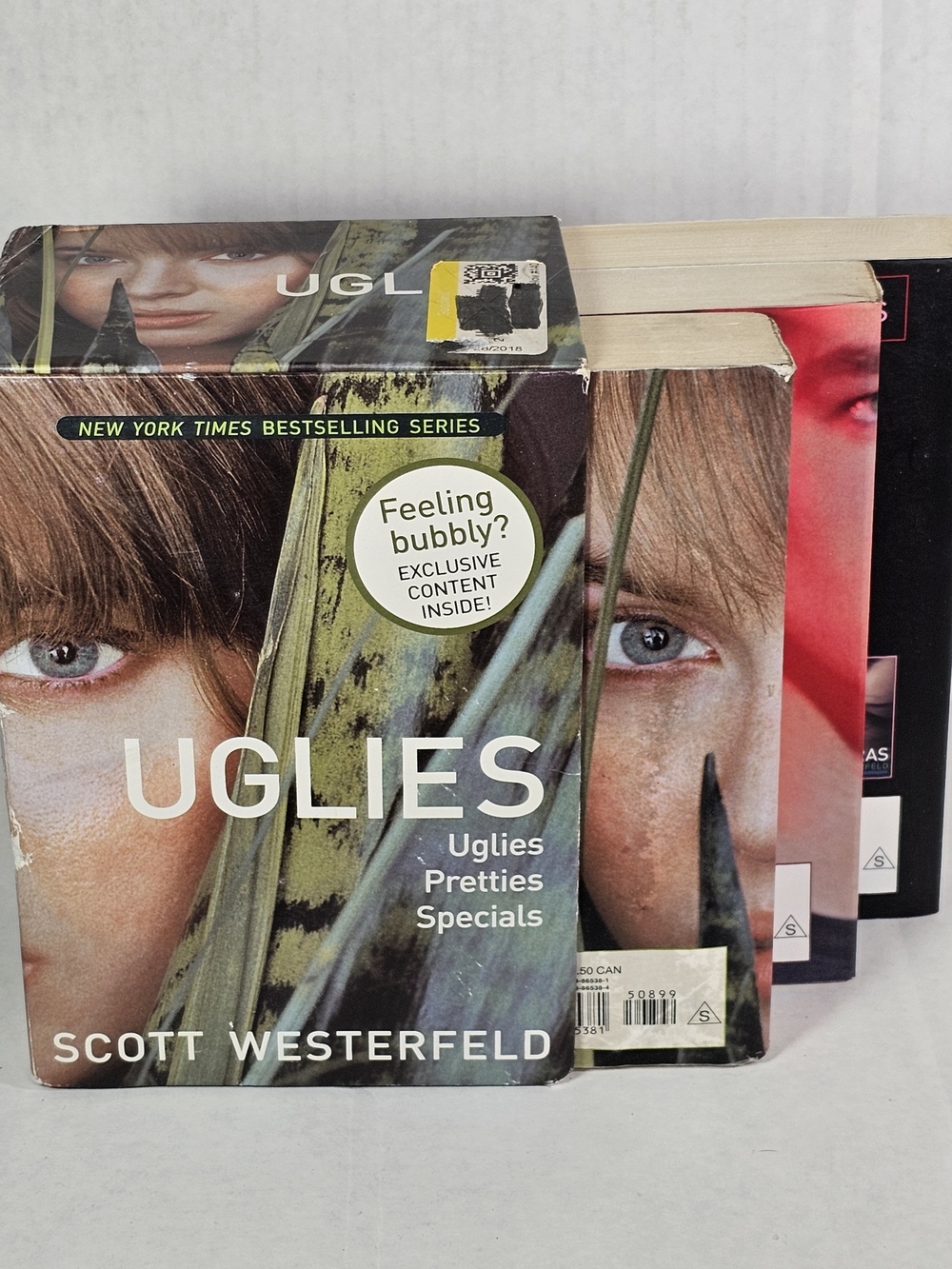 Uglies Book Cover Art - Green and White